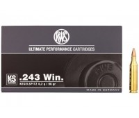 Патрон нарізний RWS .243 Win. KEGELSPITZ