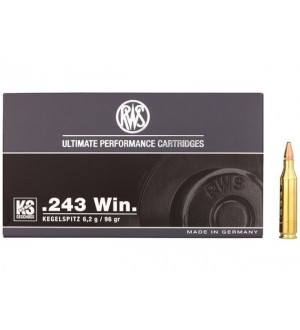 Патрон нарізний RWS .243 Win. KEGELSPITZ