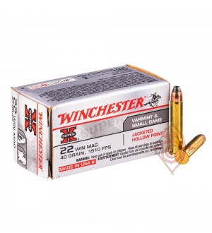 Патрон нарезной Winchester Super-X 22 WMR пуля JHP